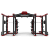 Силовая рама DOUBLE MEGA RACK с аксессуарами MATRIX MAGNUM MR47x2_ALL ACCS Matte Black